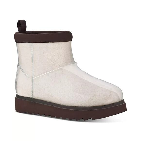 Koolaburra By UGG Women's Clear Mini Booties, Brown Natural Size 8M - Picture 1 of 7